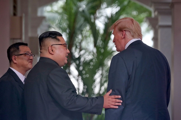 トランプ大統領を気遣う金正恩委員長。